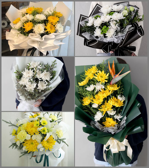 广东肇庆市怀集县怀城镇富扬村白事花束代送